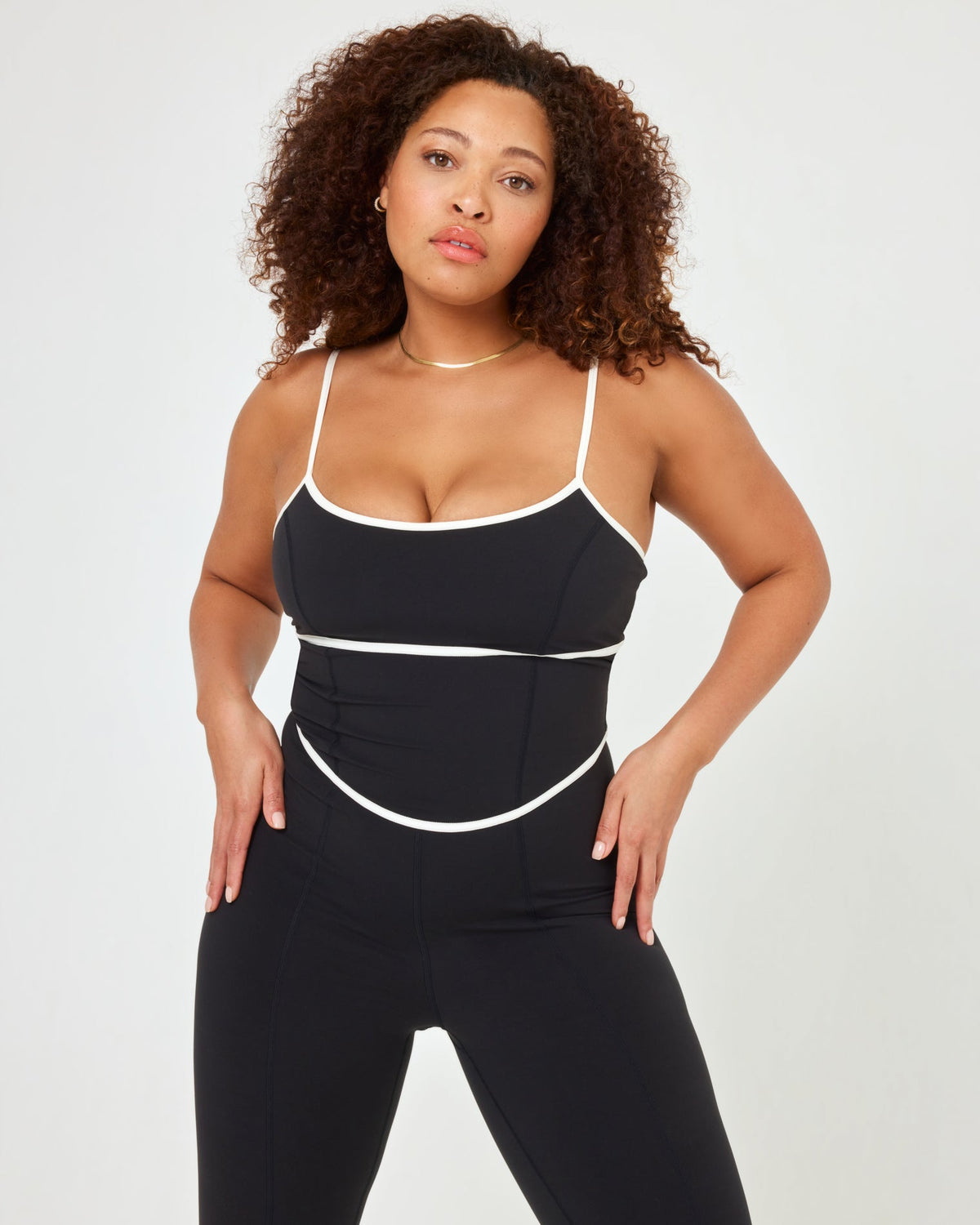 Ace Jumpsuit - Black-Cream | LSPACE