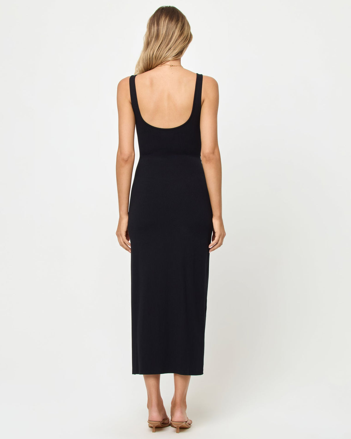 Midi Sleeveless Black Dress - LSPACE Camille Dress | LSPACE