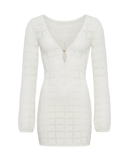 Cream Crochet Mini Dress - LSPACE Jessa Mini | LSPACE