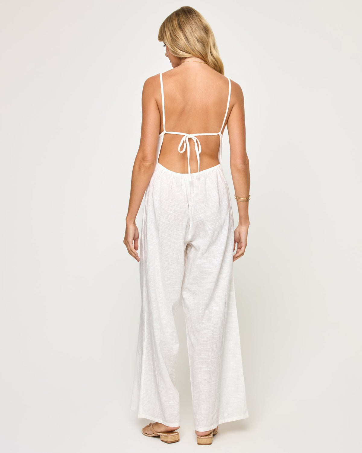 Jaida Jumpsuit - White | LSPACE