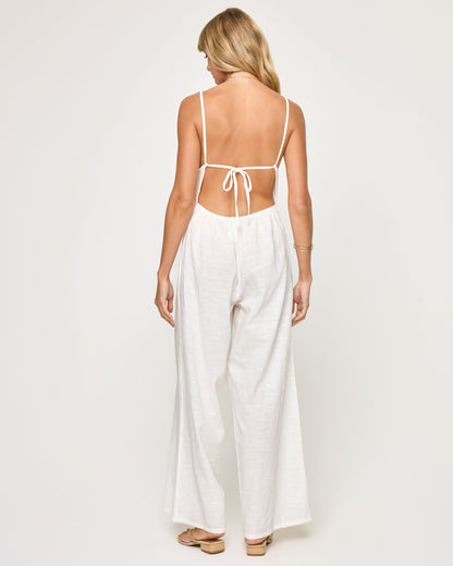 Jaida Jumpsuit - White | LSPACE