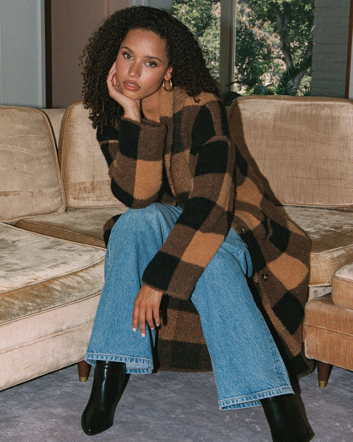 Ultra Soft Plaid Sweater Coat - LSPACE Harlow Jacket | LSPACE