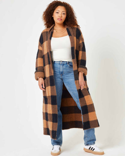 Ultra Soft Plaid Sweater Coat - LSPACE Harlow Jacket | LSPACE