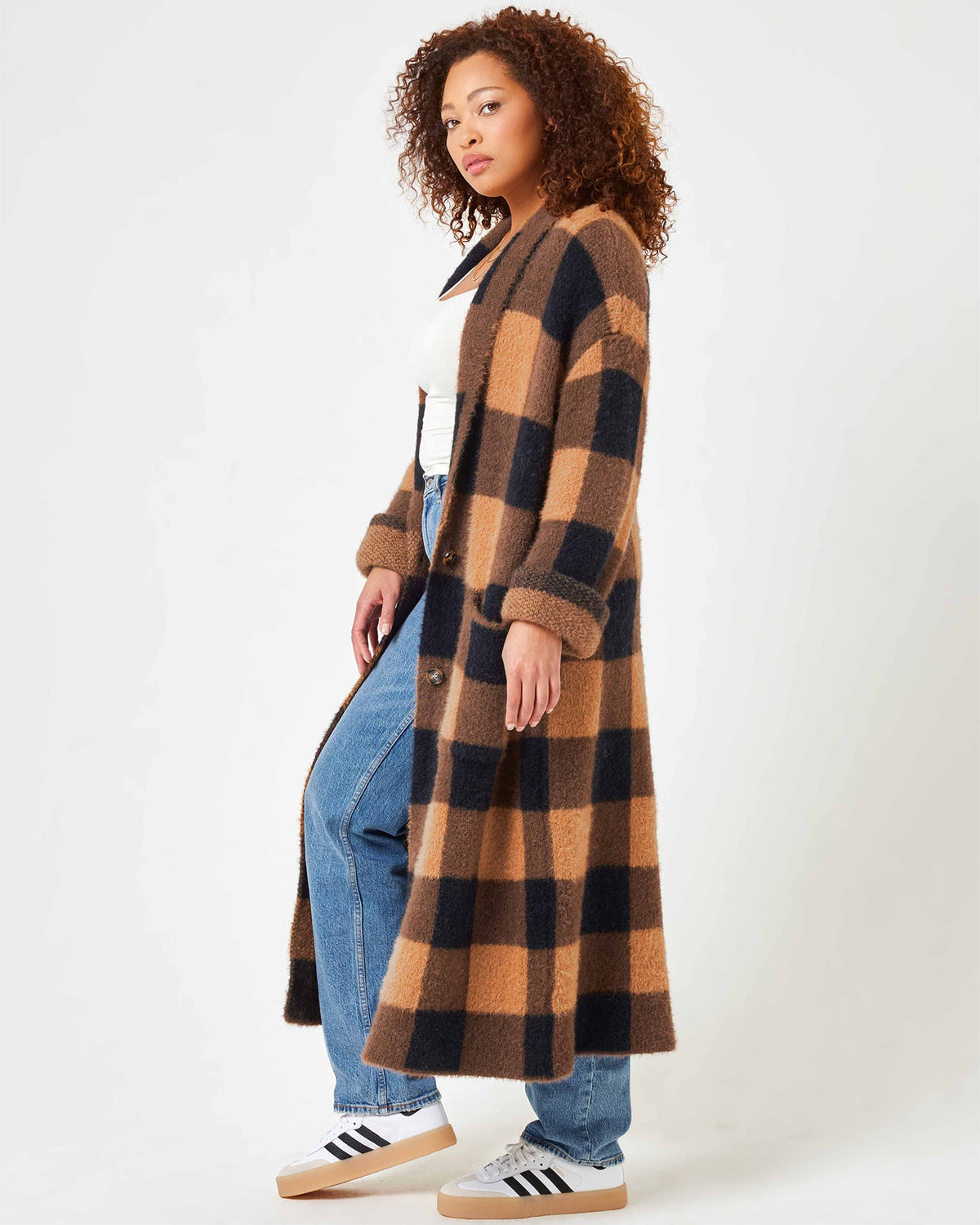 Ultra Soft Plaid Sweater Coat - LSPACE Harlow Jacket | LSPACE