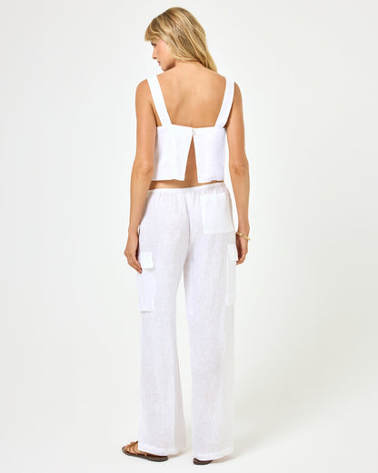LSPACE Sundown Cargo Pant - White | LSPACE