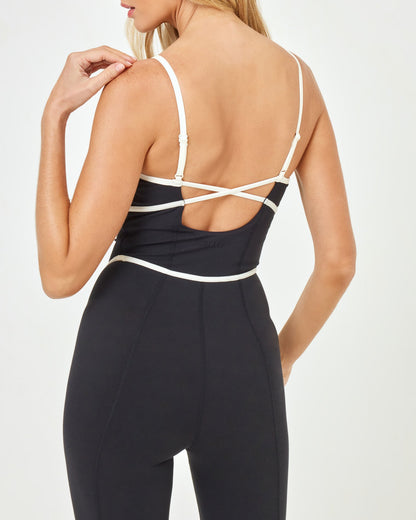 Ace Jumpsuit - Black-Cream | LSPACE