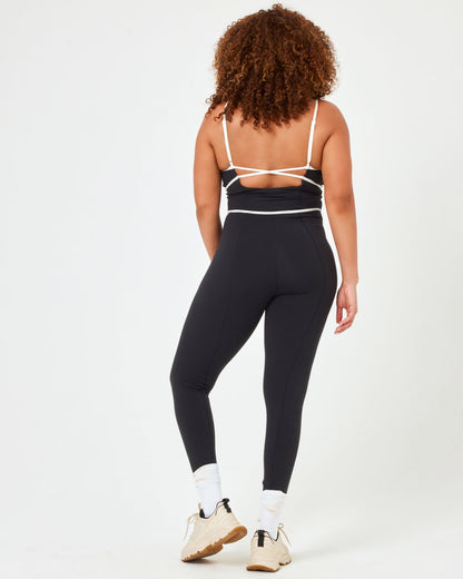 Ace Jumpsuit - Black-Cream | LSPACE