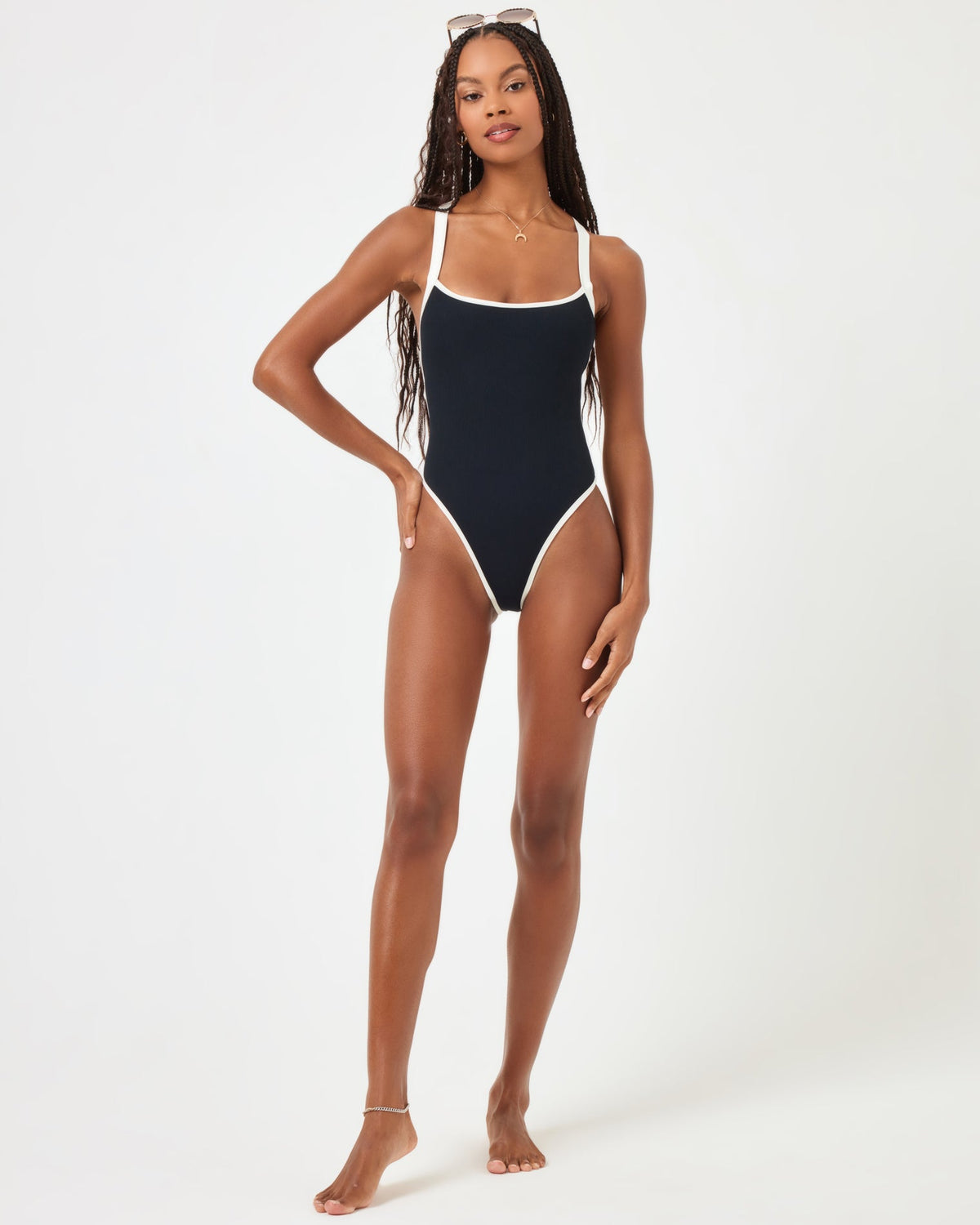 Criss Cross One Piece Swimsuit - LSPACE Baewatch | LSPACE