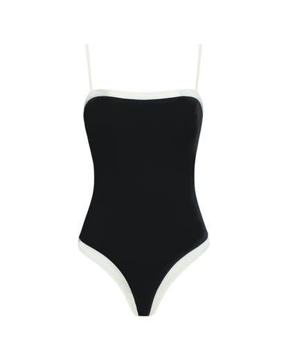 LSPACE Tess One Piece Swimsuit - Black-Cream | LSPACE