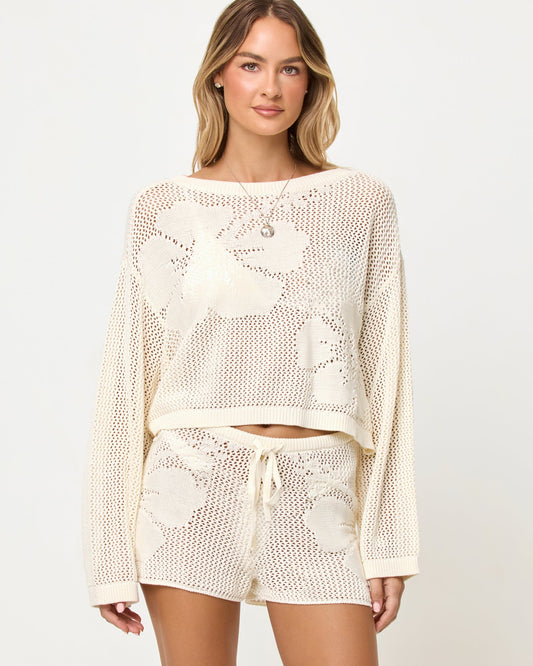 LSPACE Island Time Sweater - Cream | LSPACE