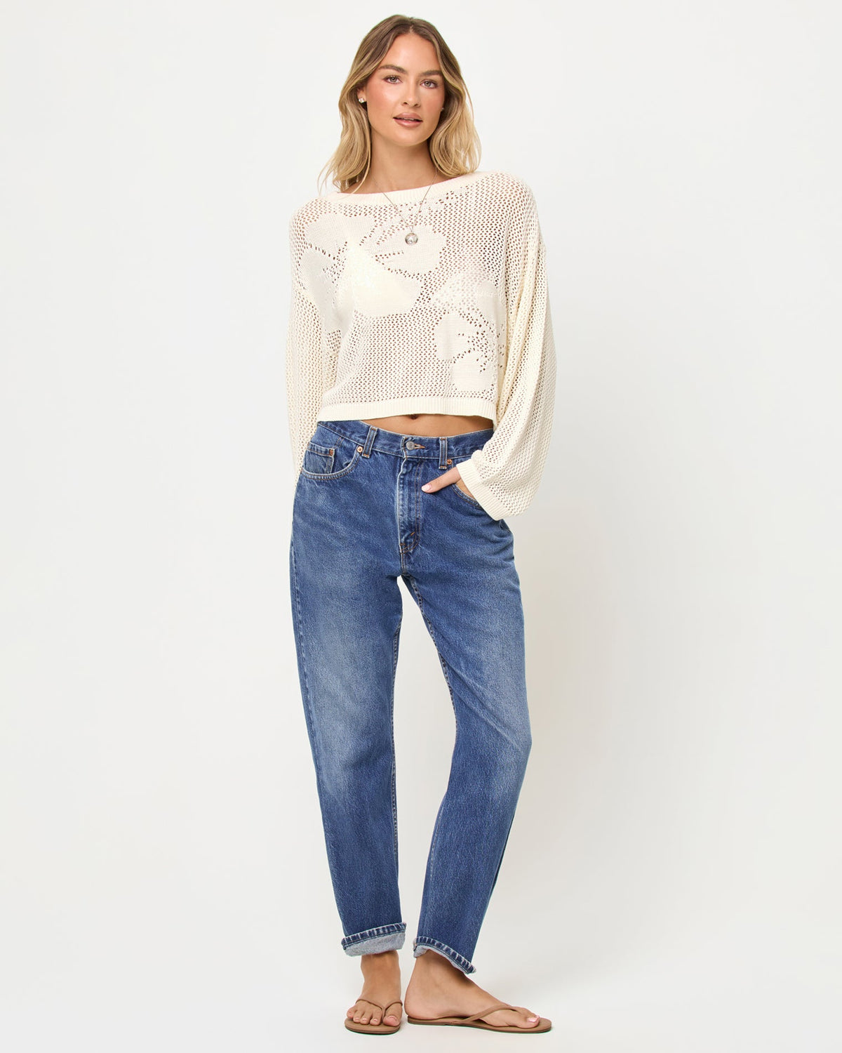 LSPACE Island Time Sweater - Cream | LSPACE