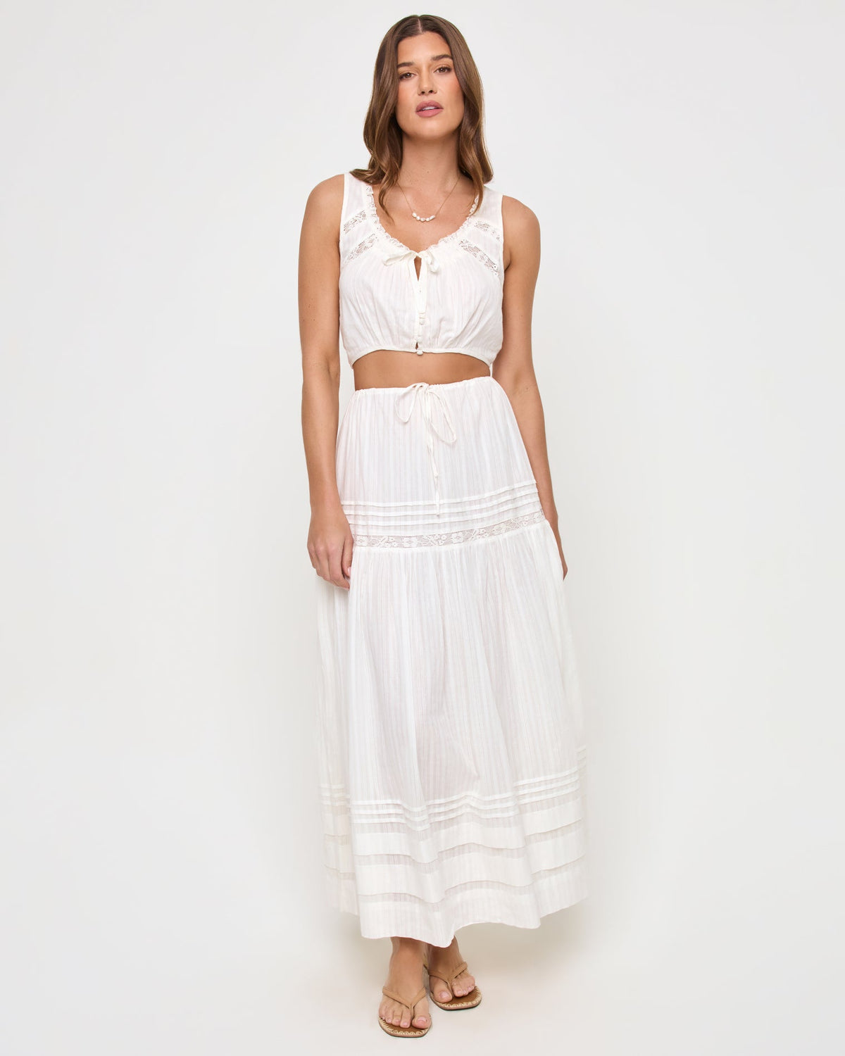 Reia White Midi Skirt - LSPACE | LSPACE