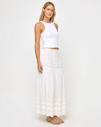 Reia White Midi Skirt - LSPACE | LSPACE