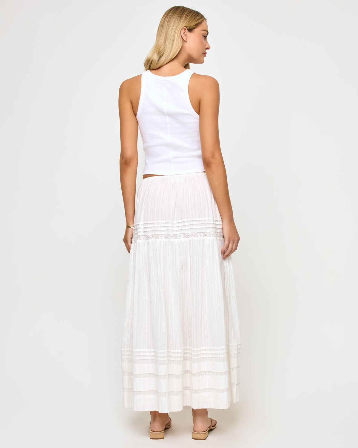 Reia White Midi Skirt - LSPACE | LSPACE