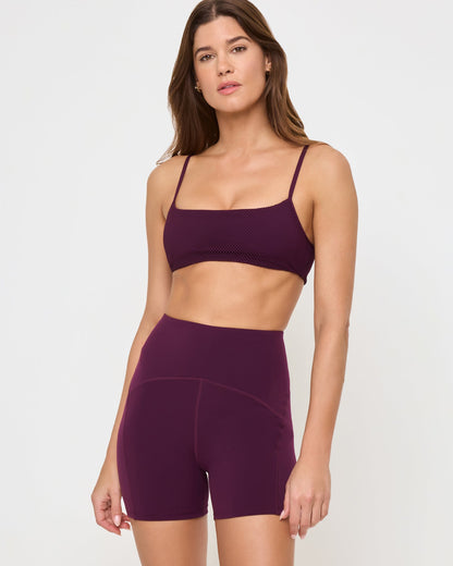 LSPACE Stride Bra - Plum | LSPACE