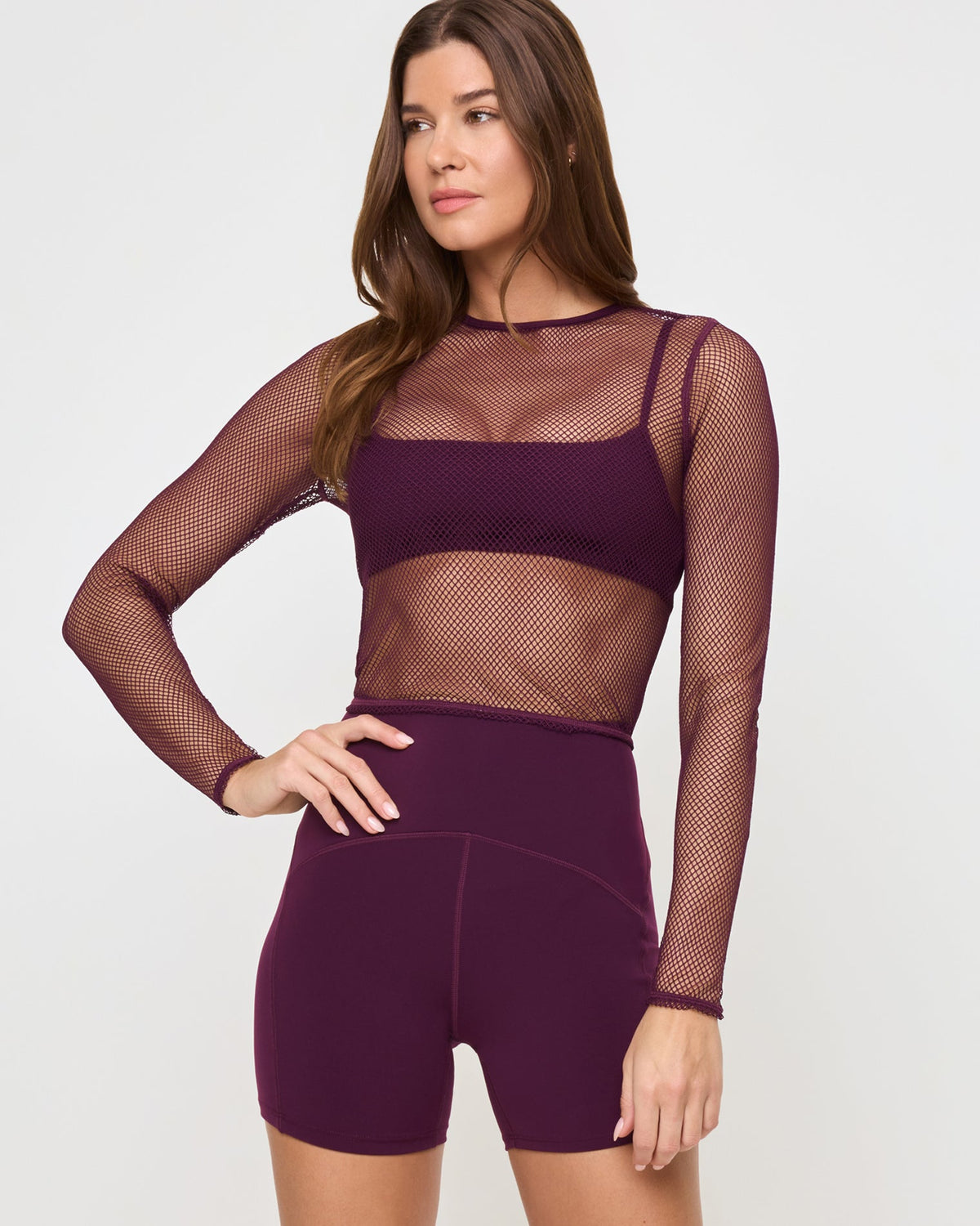 LSPACE Stride Bra - Plum | LSPACE