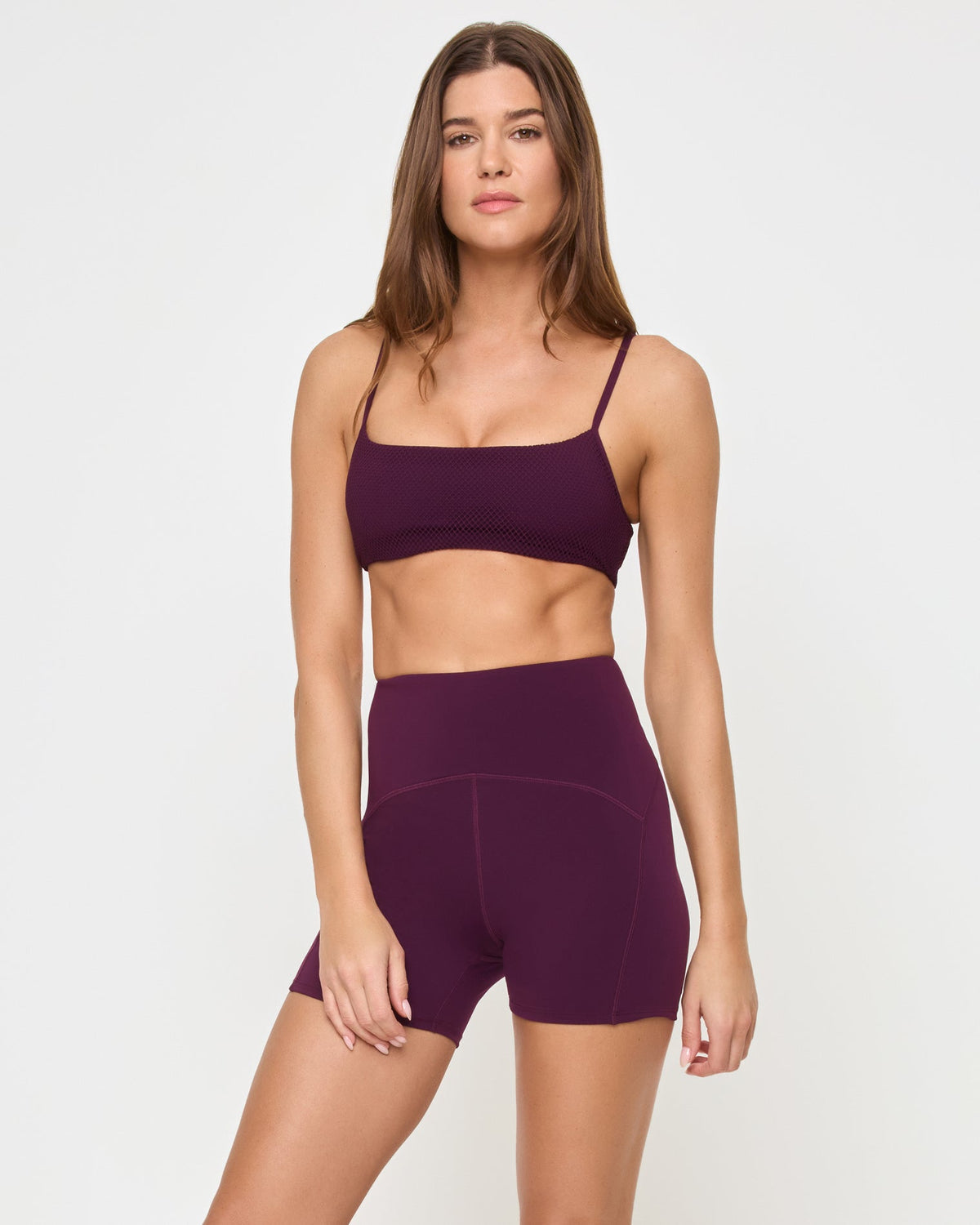 LSPACE Stride Bra - Plum | LSPACE