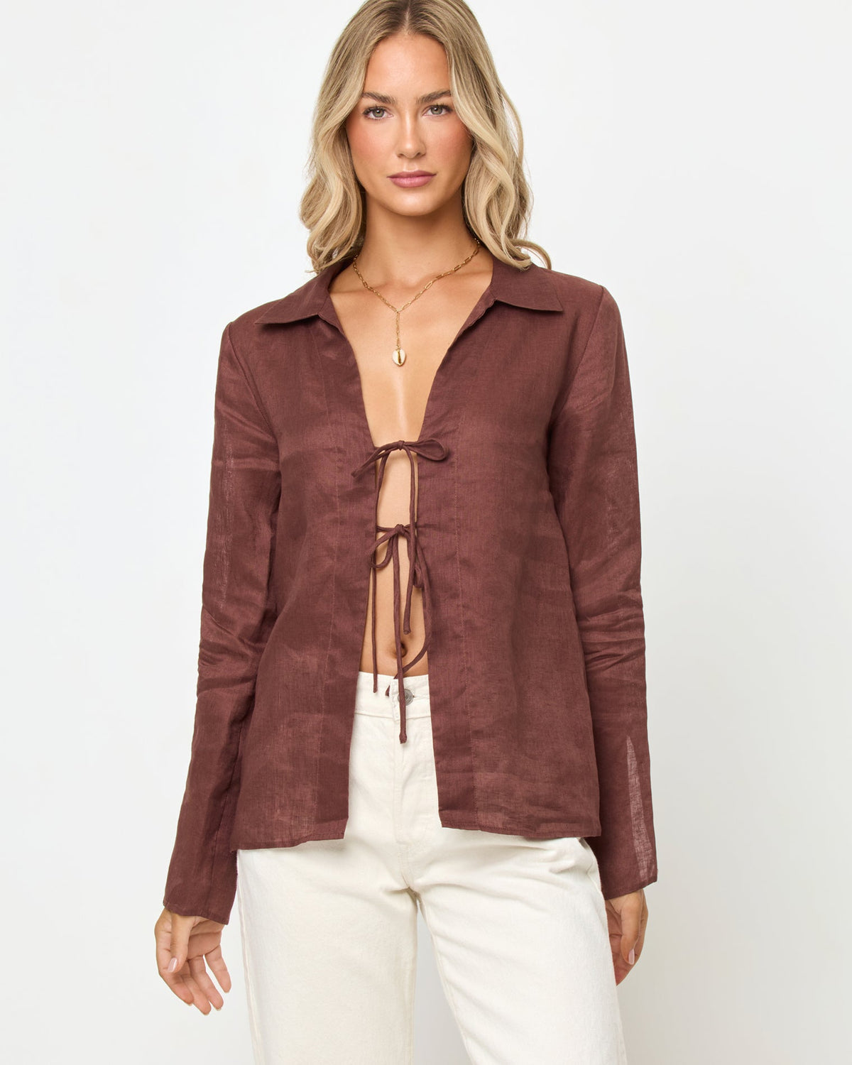 LSPACE Venice Shirt - Cafe | LSPACE
