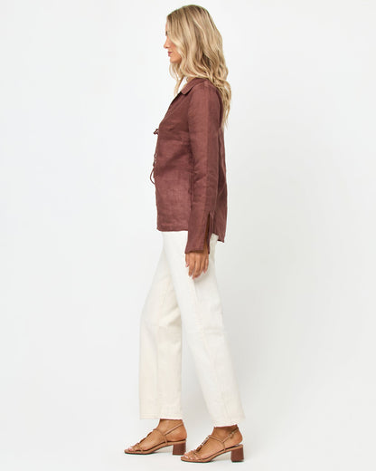 LSPACE Venice Shirt - Cafe | LSPACE