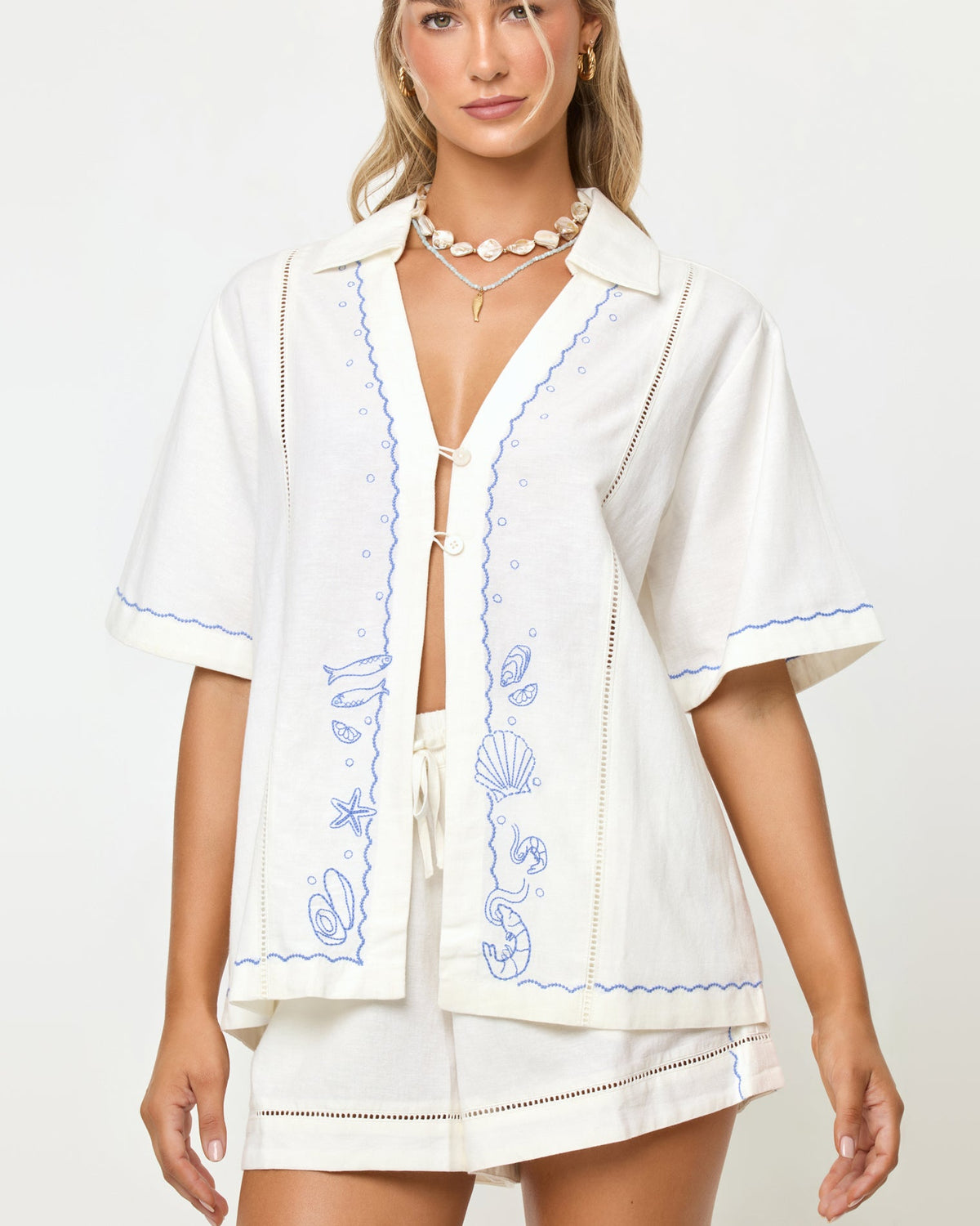 LSPACE La Mer Shirt - Cream | LSPACE