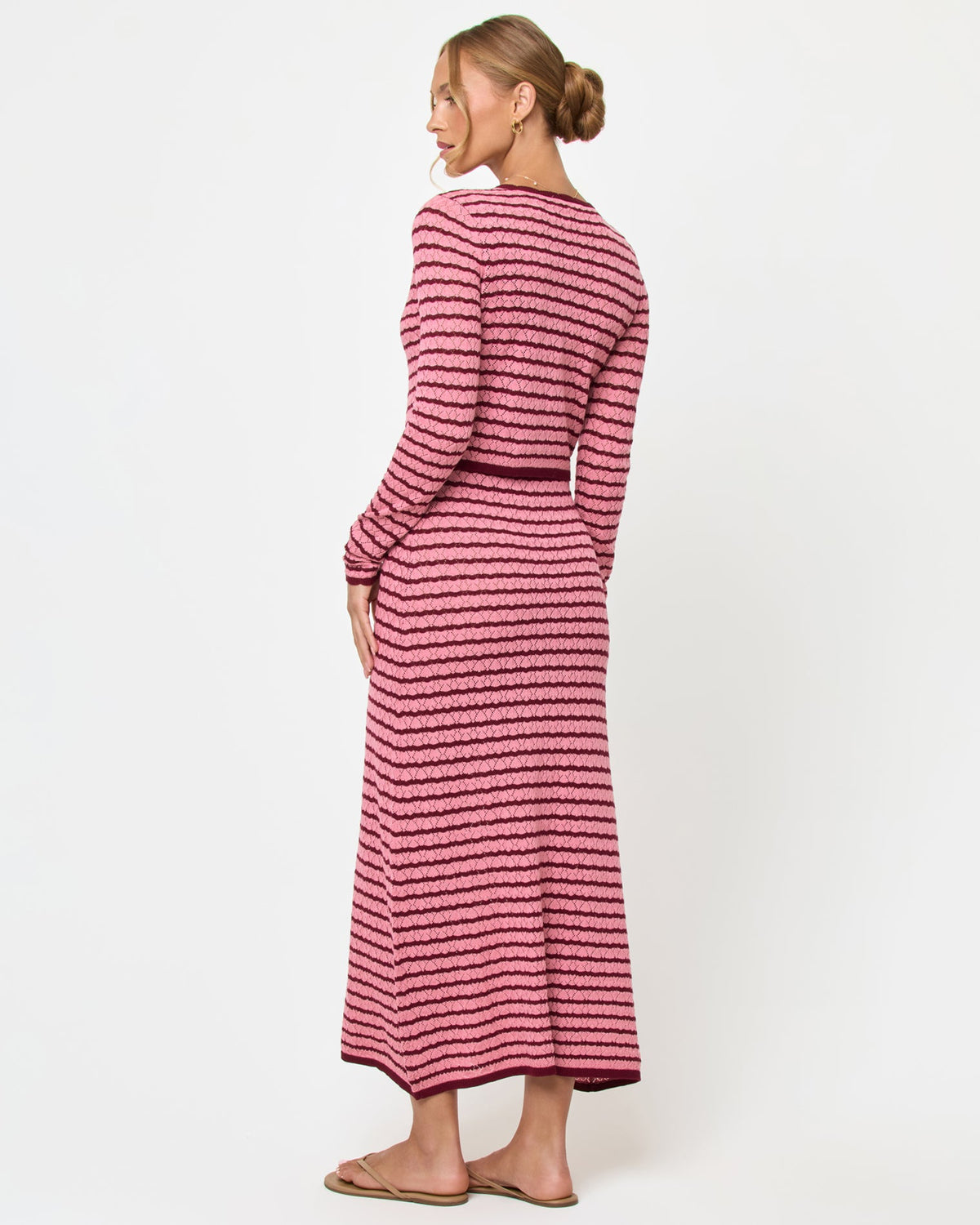LSPACE Rosalie Cardigan - Strawberry Stripe | LSPACE