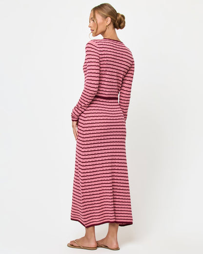 LSPACE Rosalie Cardigan - Strawberry Stripe | LSPACE