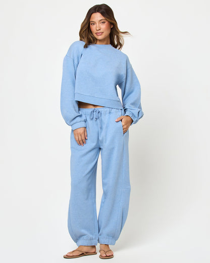 LSPACE Fleur Sweatshirt - Heather Chambray | LSPACE