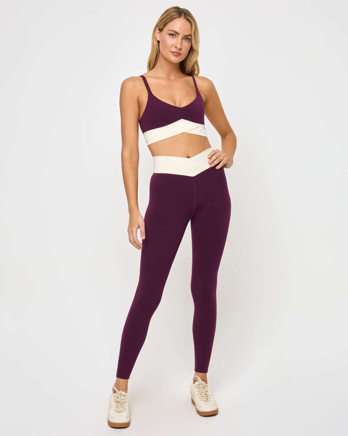 LSPACE Unmatched Bra - Plum-Cream | LSPACE