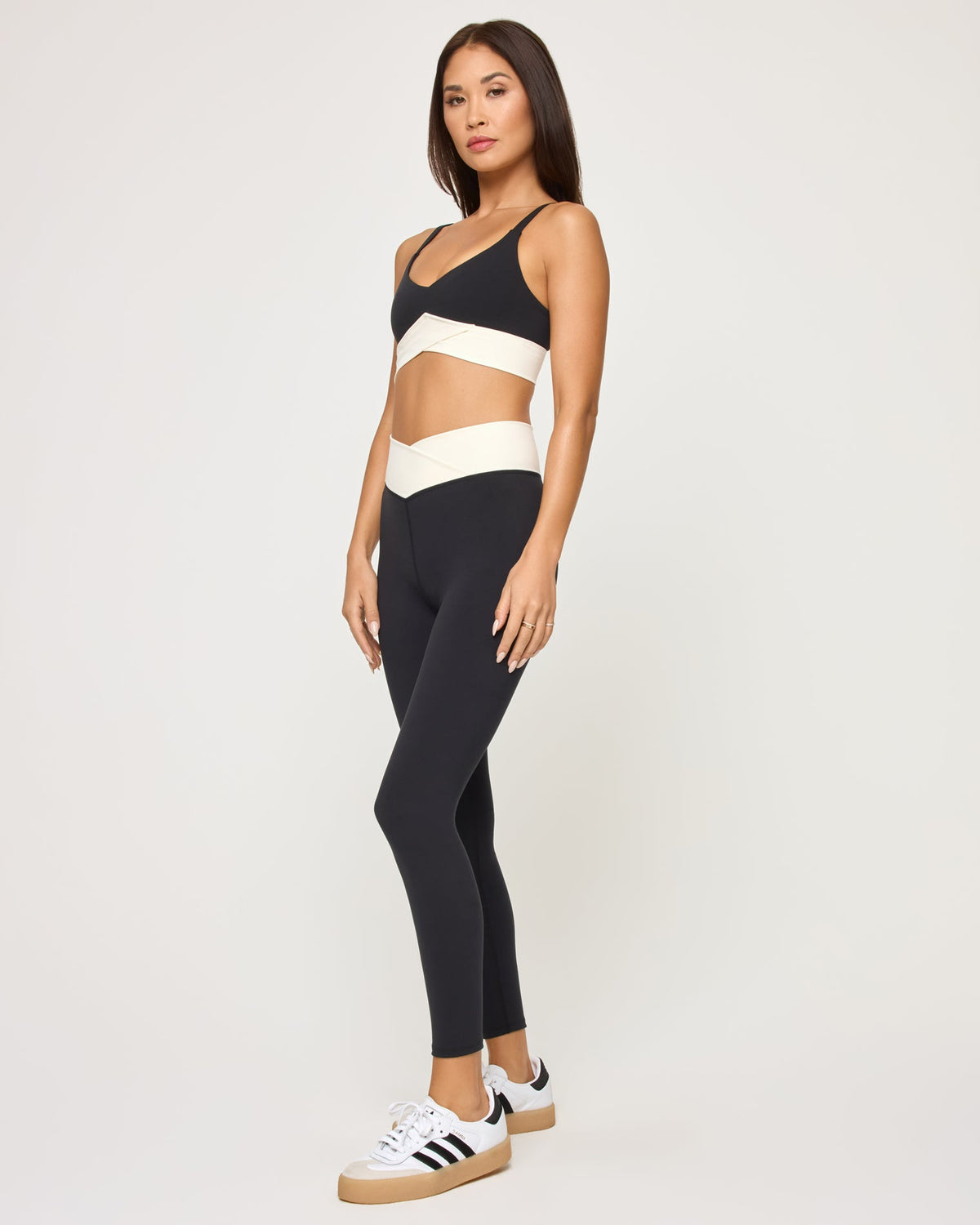Unmatched Legging - Black-Cream | LSPACE