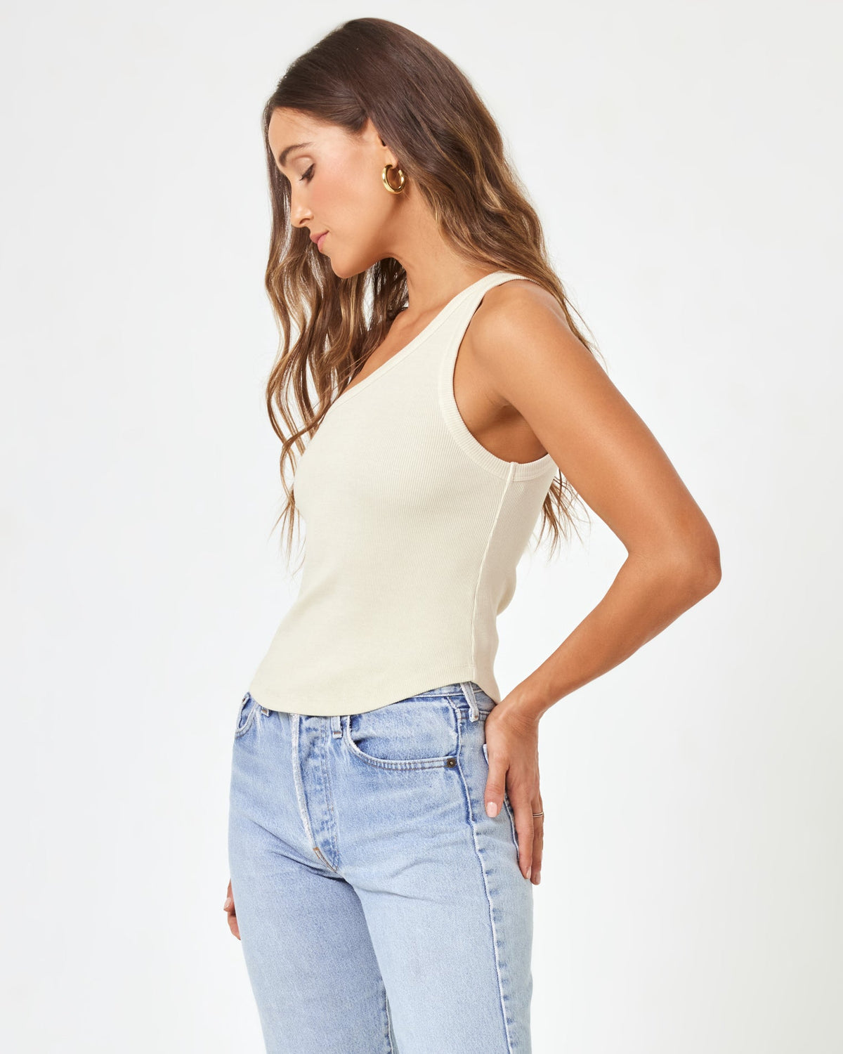 LSPACE Kylie Tank - Bone | LSPACE