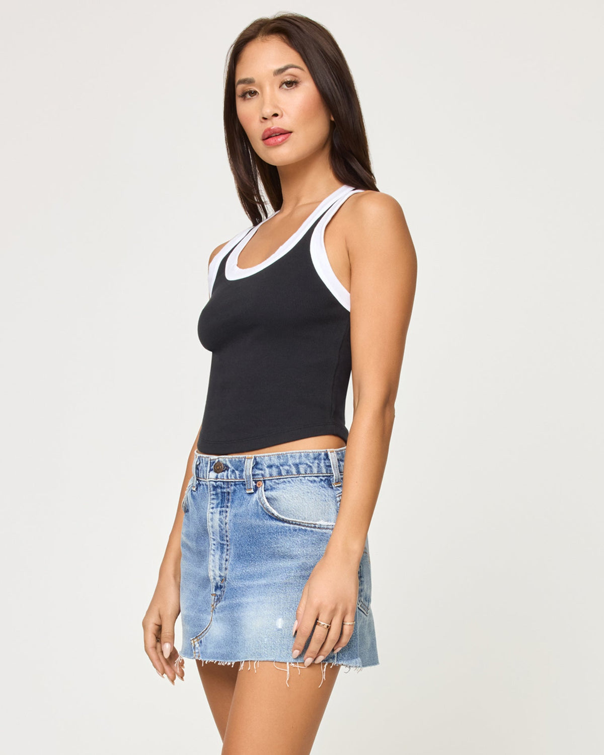 LSPACE Ash Tank - Black White | LSPACE
