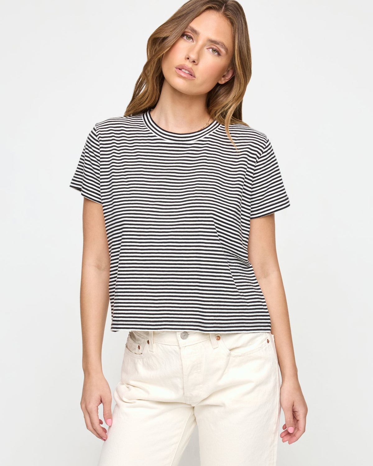 LSPACE All Day Top - Black-Cream | LSPACE
