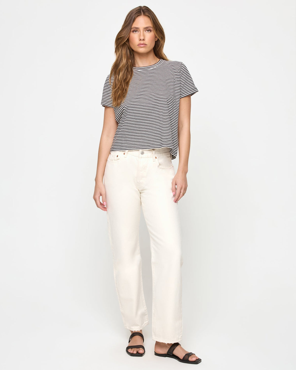 LSPACE All Day Top - Black-Cream | LSPACE