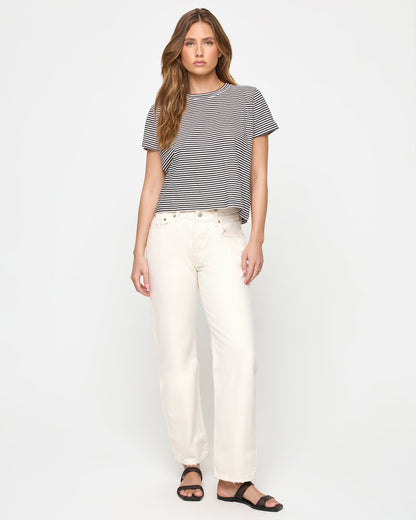 LSPACE All Day Top - Black-Cream | LSPACE