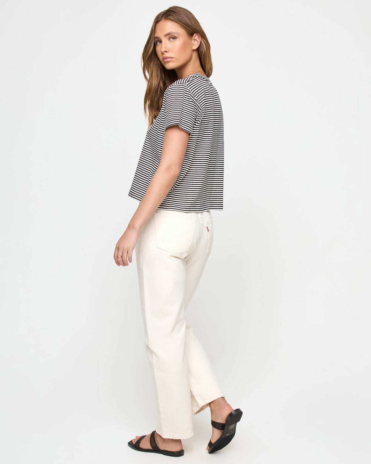 LSPACE All Day Top - Black-Cream | LSPACE
