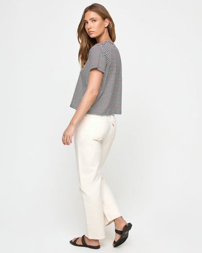 LSPACE All Day Top - Black-Cream | LSPACE