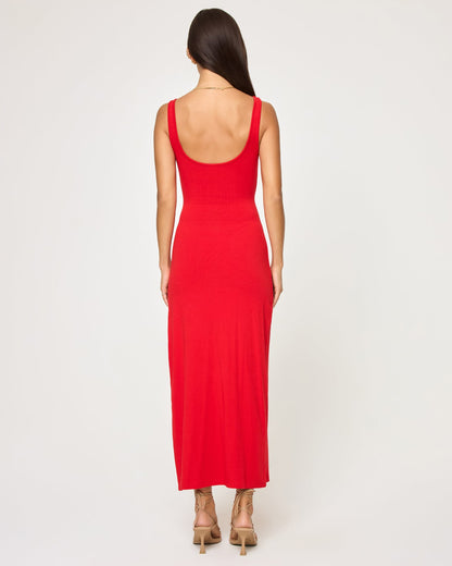 Red Sleeveless Midi Dress - LSPACE Camille Dress | LSPACE