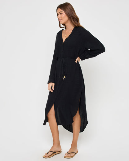 LSPACE Yoli Shirtdress - Black | LSPACE