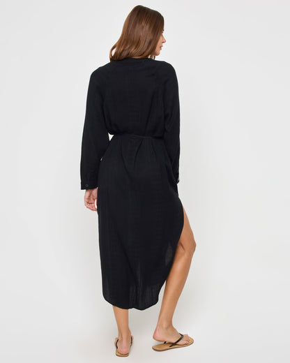 LSPACE Yoli Shirtdress - Black | LSPACE