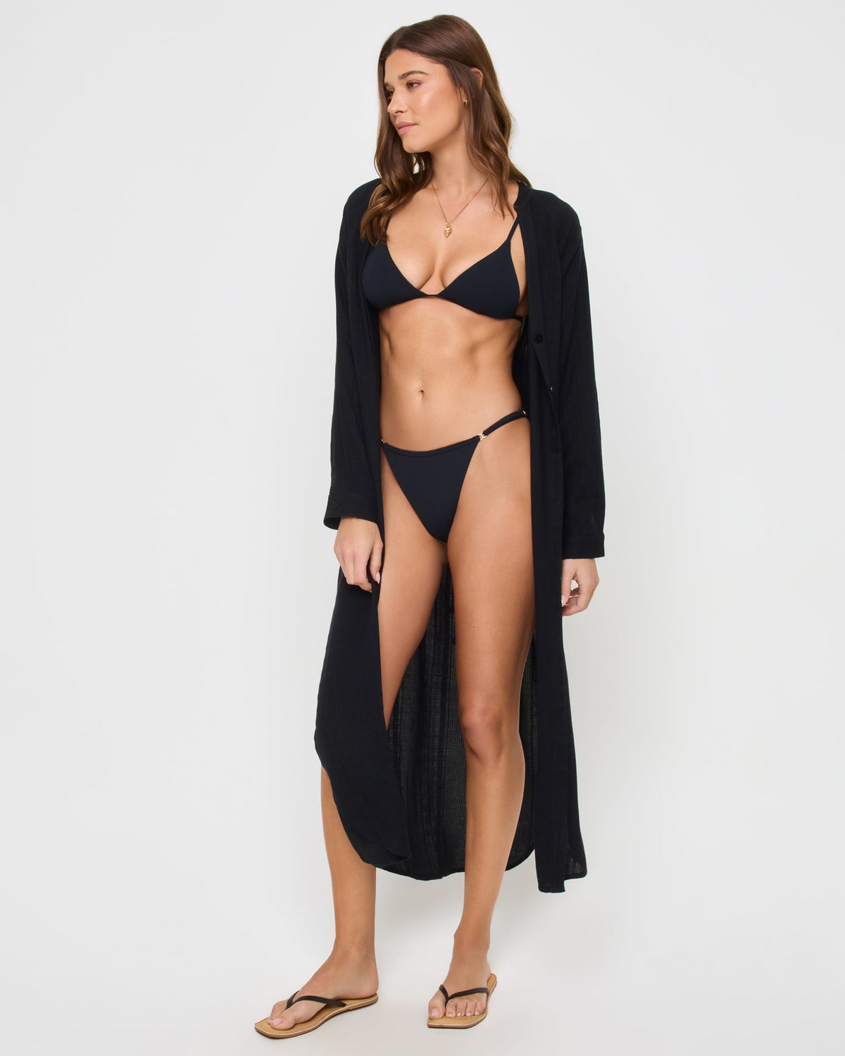 LSPACE Yoli Shirtdress - Black | LSPACE