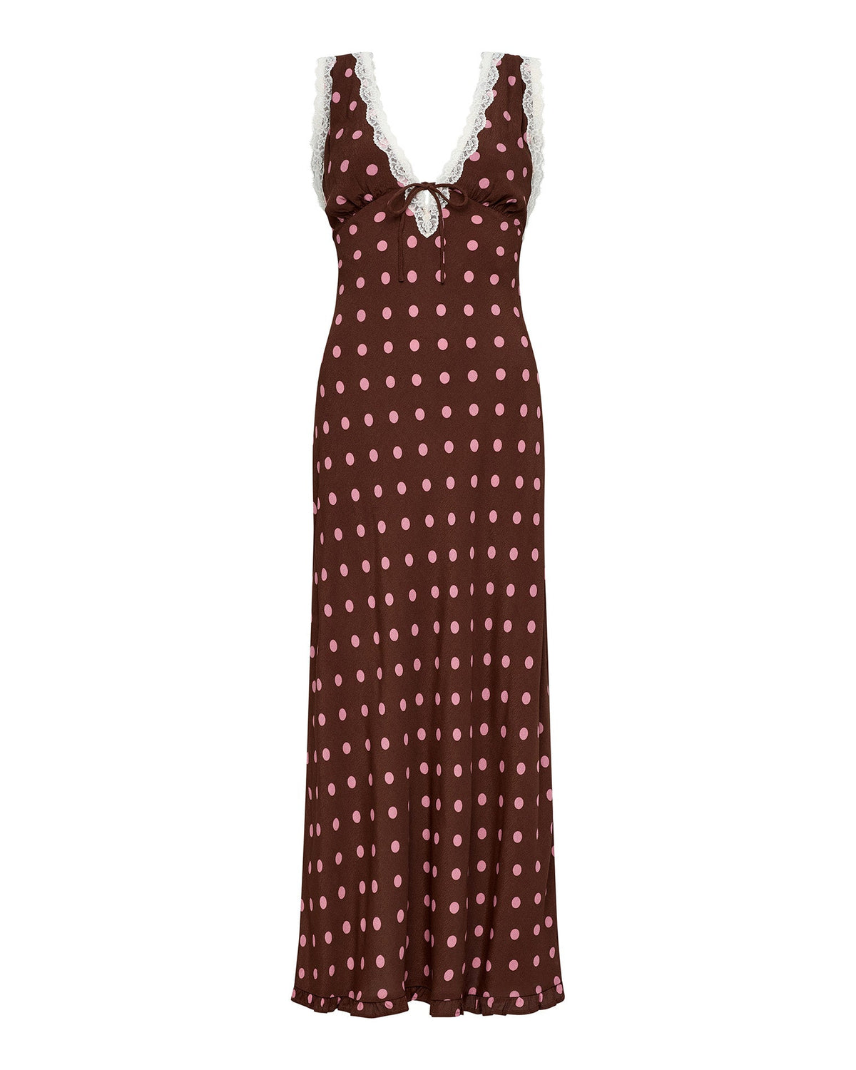 Polka Dot Maxi Dress - Brown - LSPACE Eyes On You Maxi Dress | LSPACE