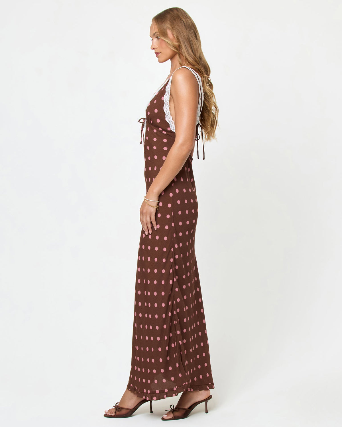 Polka Dot Maxi Dress - Brown - LSPACE Eyes On You Maxi Dress | LSPACE