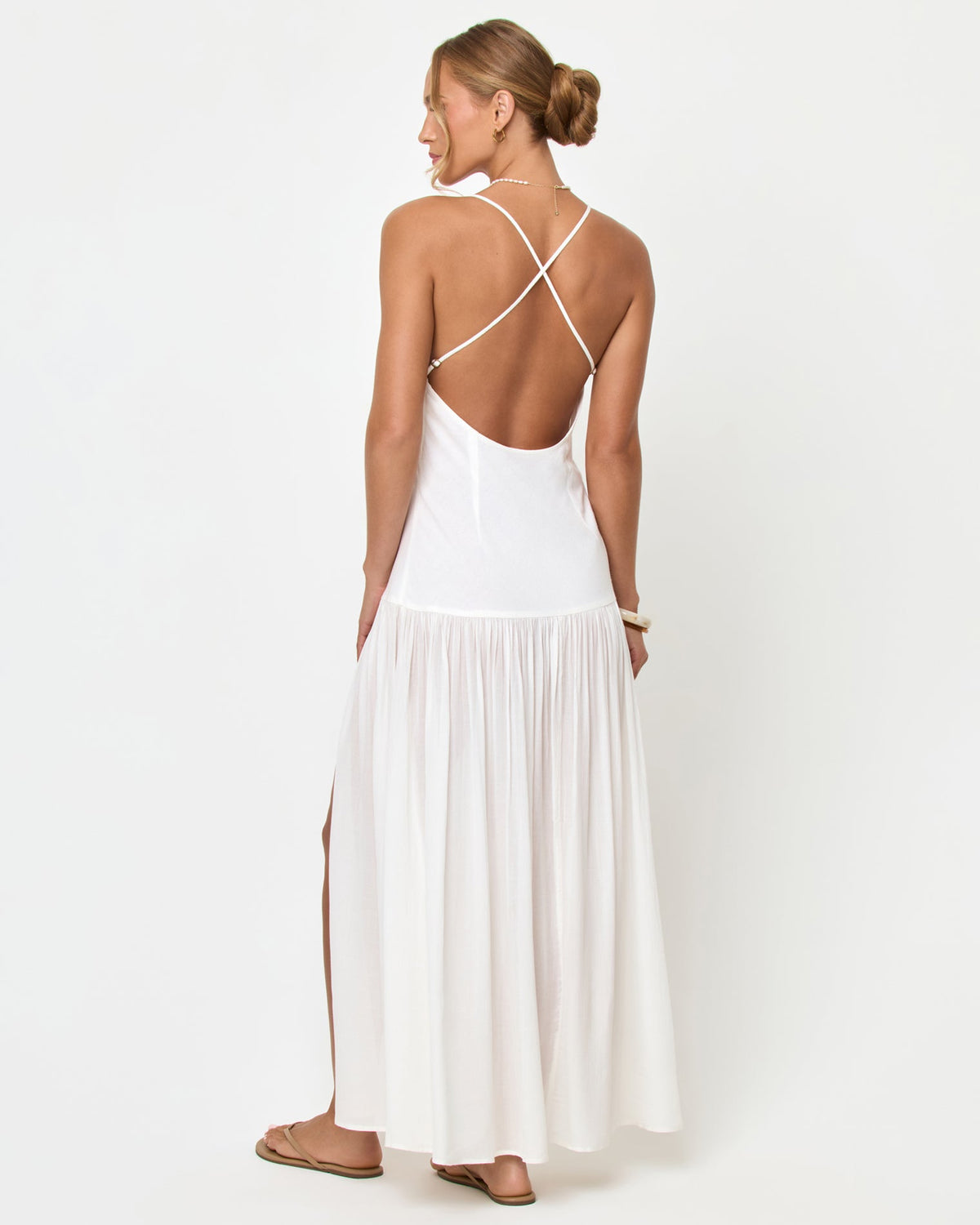LSPACE Row Maxi Dress - Cream | LSPACE