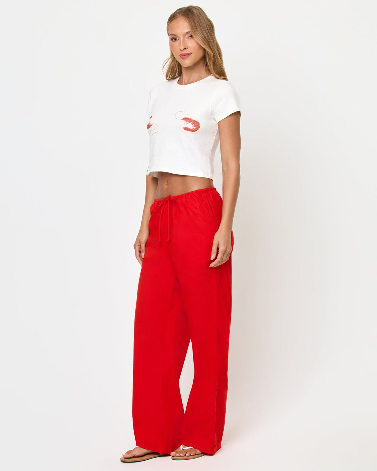LSPACE Merci Baby Tee - Shrimp | LSPACE