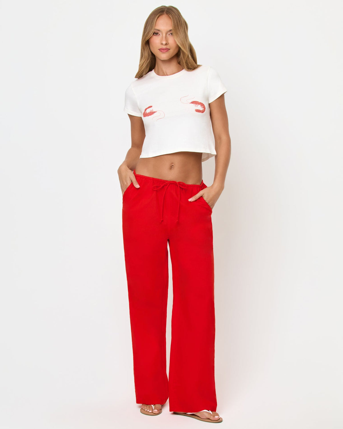 LSPACE Merci Baby Tee - Shrimp | LSPACE
