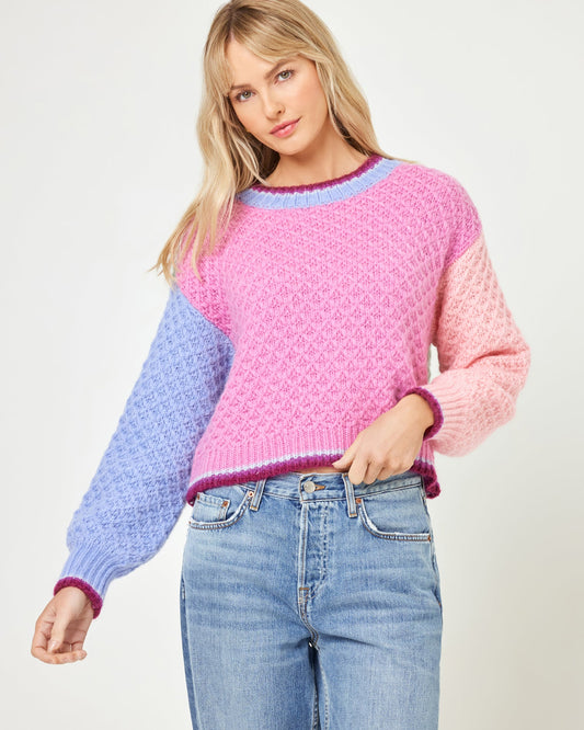 Coloblock Knit Sweater - LSPACE Pretty Please Pullover | LSPACE
