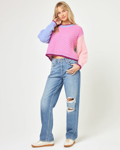 Coloblock Knit Sweater - LSPACE Pretty Please Pullover | LSPACE