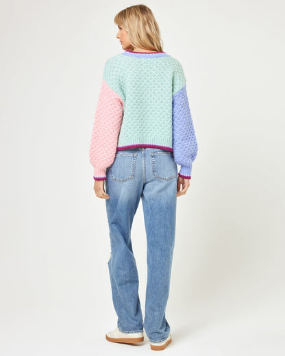 Coloblock Knit Sweater - LSPACE Pretty Please Pullover | LSPACE