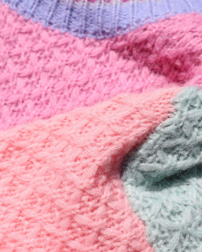 Coloblock Knit Sweater - LSPACE Pretty Please Pullover | LSPACE