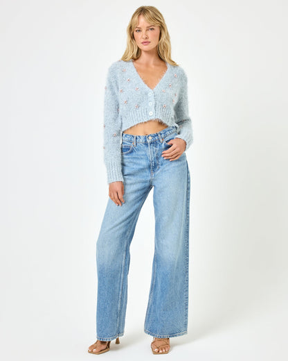 LSPACE Crystal Cardigan - Dove | LSPACE